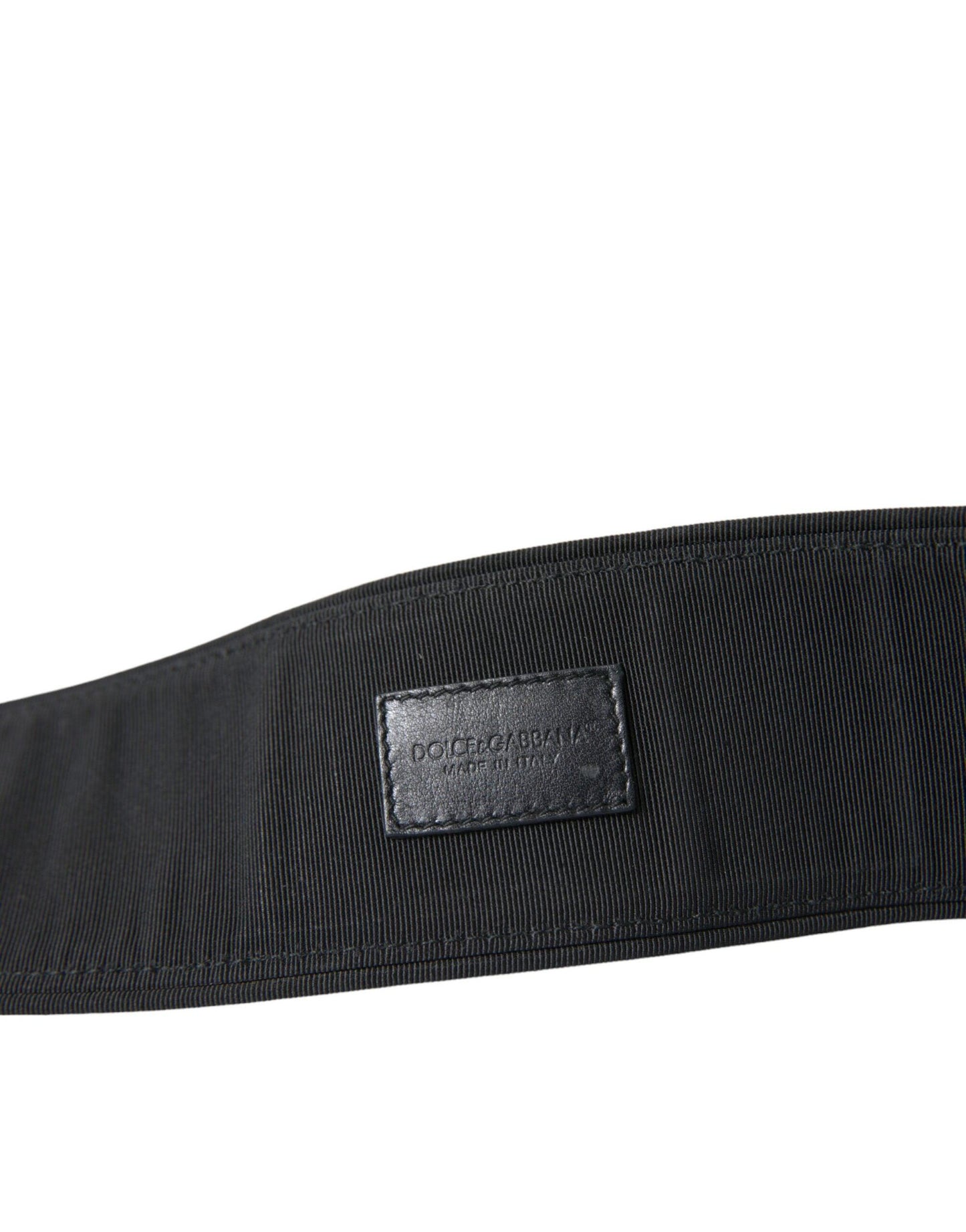 Dolce & Gabbana Elegant Suede Waist Belt in Timeless Black - Arichezz.store