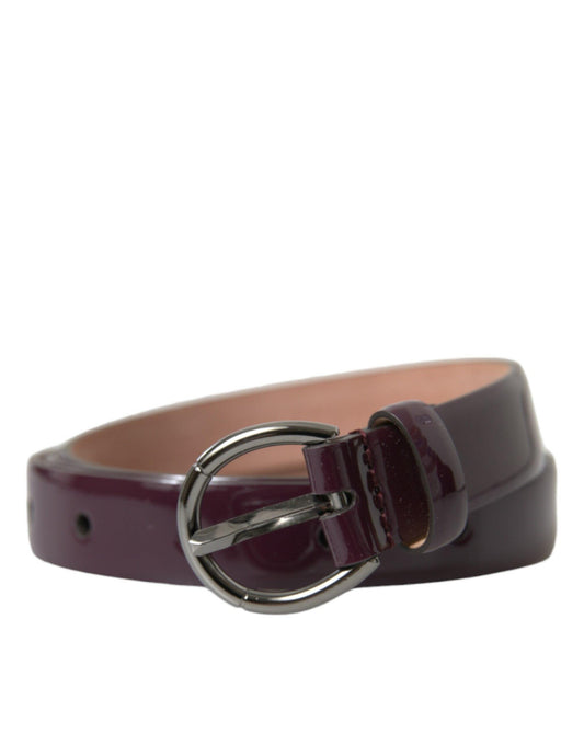 Dolce & Gabbana Elegant Maroon Leather Waist Belt - Arichezz.store