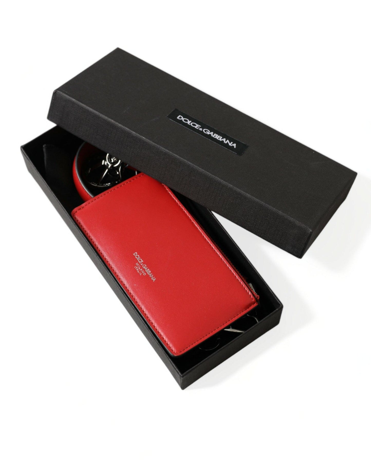 Dolce & Gabbana Elegant Red Leather Airpods Case - Arichezz.store