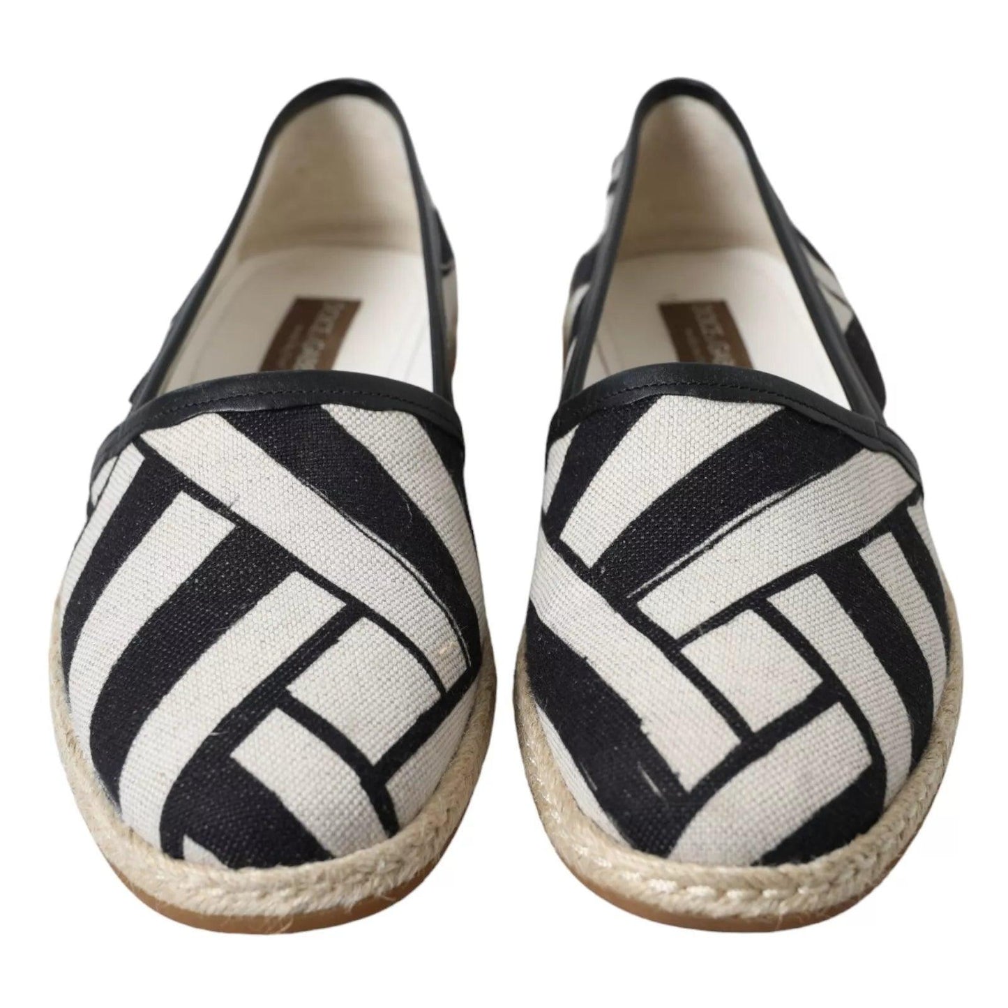 Dolce & Gabbana Elegant Striped Leather Espadrilles - Arichezz.store