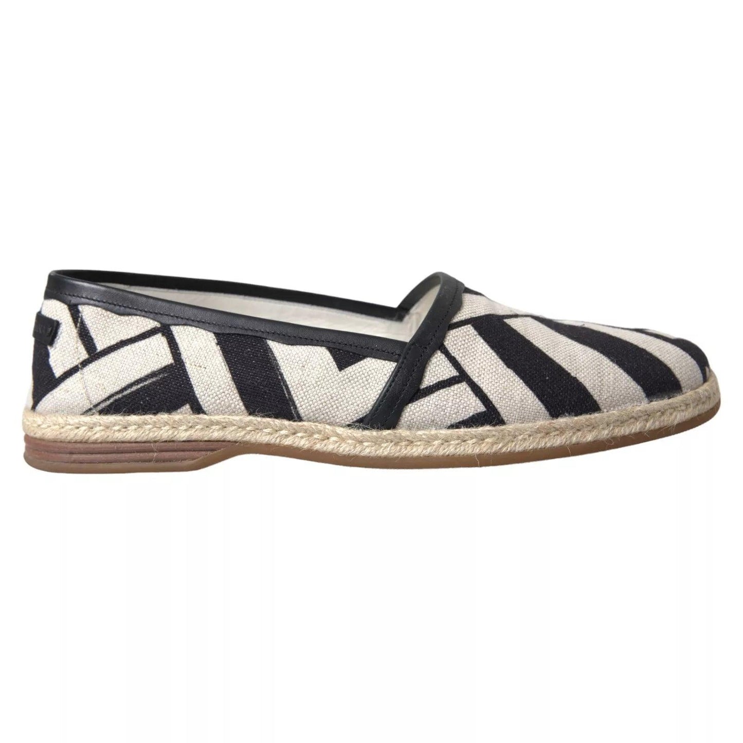 Dolce & Gabbana Elegant Striped Leather Espadrilles - Arichezz.store