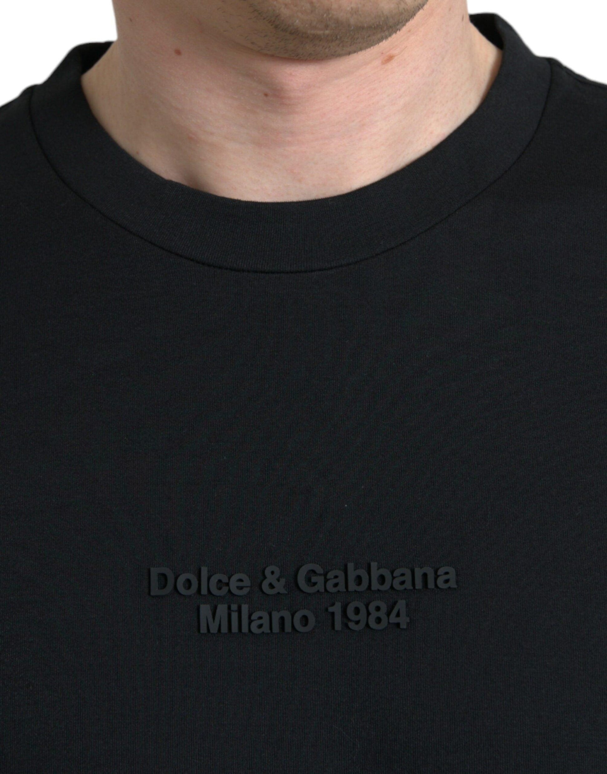 Dolce & Gabbana Elegant Leopard Print Crew Neck Tee - Arichezz.store