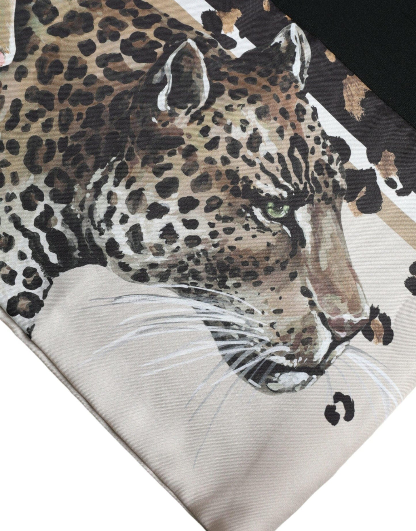 Dolce & Gabbana Elegant Leopard Print Crew Neck Tee - Arichezz.store