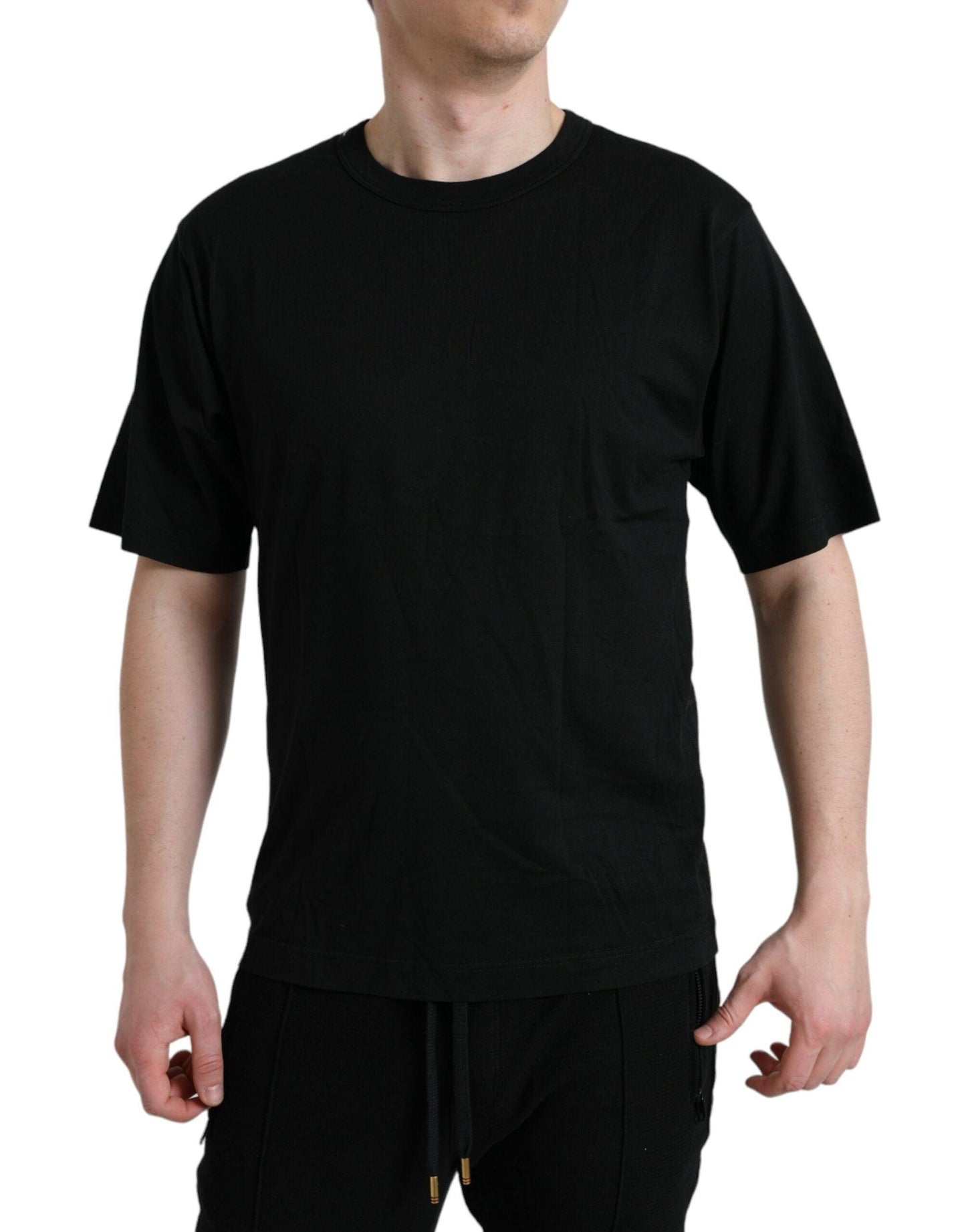 Dolce & Gabbana Elegant Embossed Logo Cotton Tee - Arichezz.store