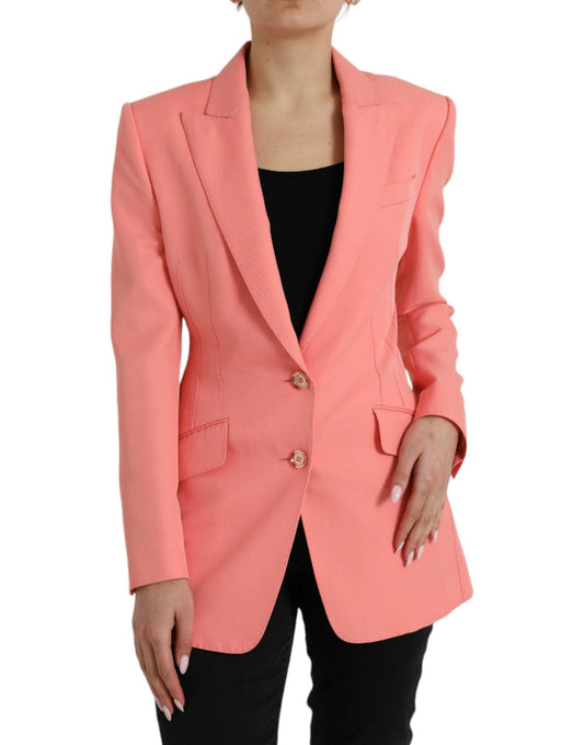 Dolce & Gabbana Chic Pink Peak Lapel Blazer - Arichezz.store