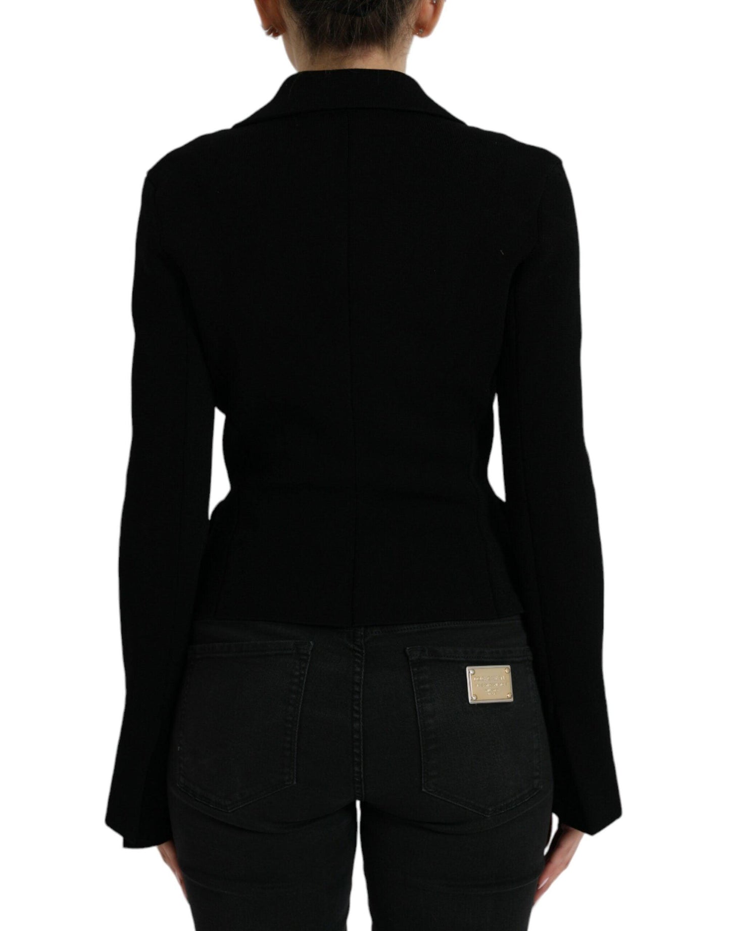 Dolce & Gabbana Women's Elegant Black Designer Blazer - Arichezz.store