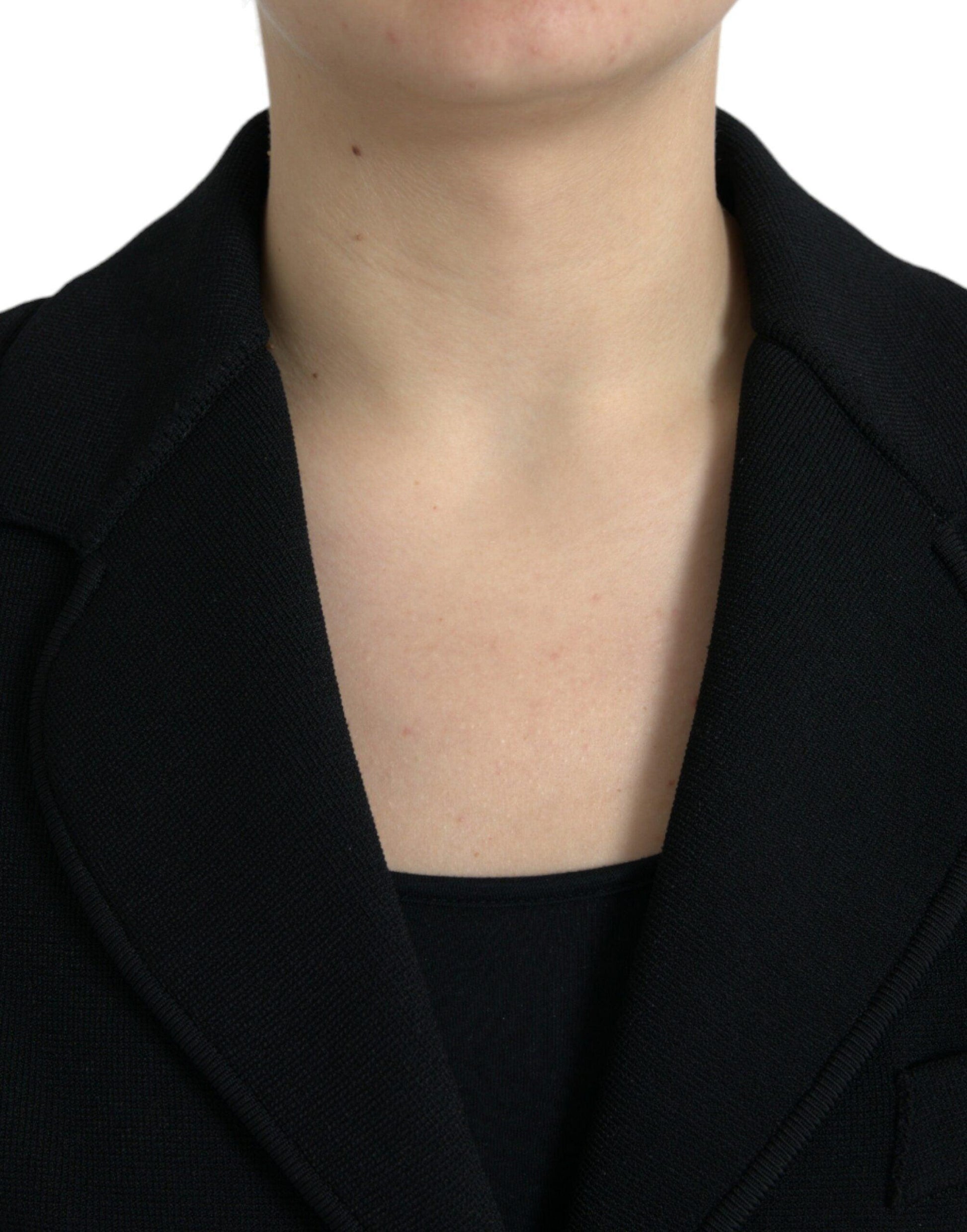 Dolce & Gabbana Women's Elegant Black Designer Blazer - Arichezz.store