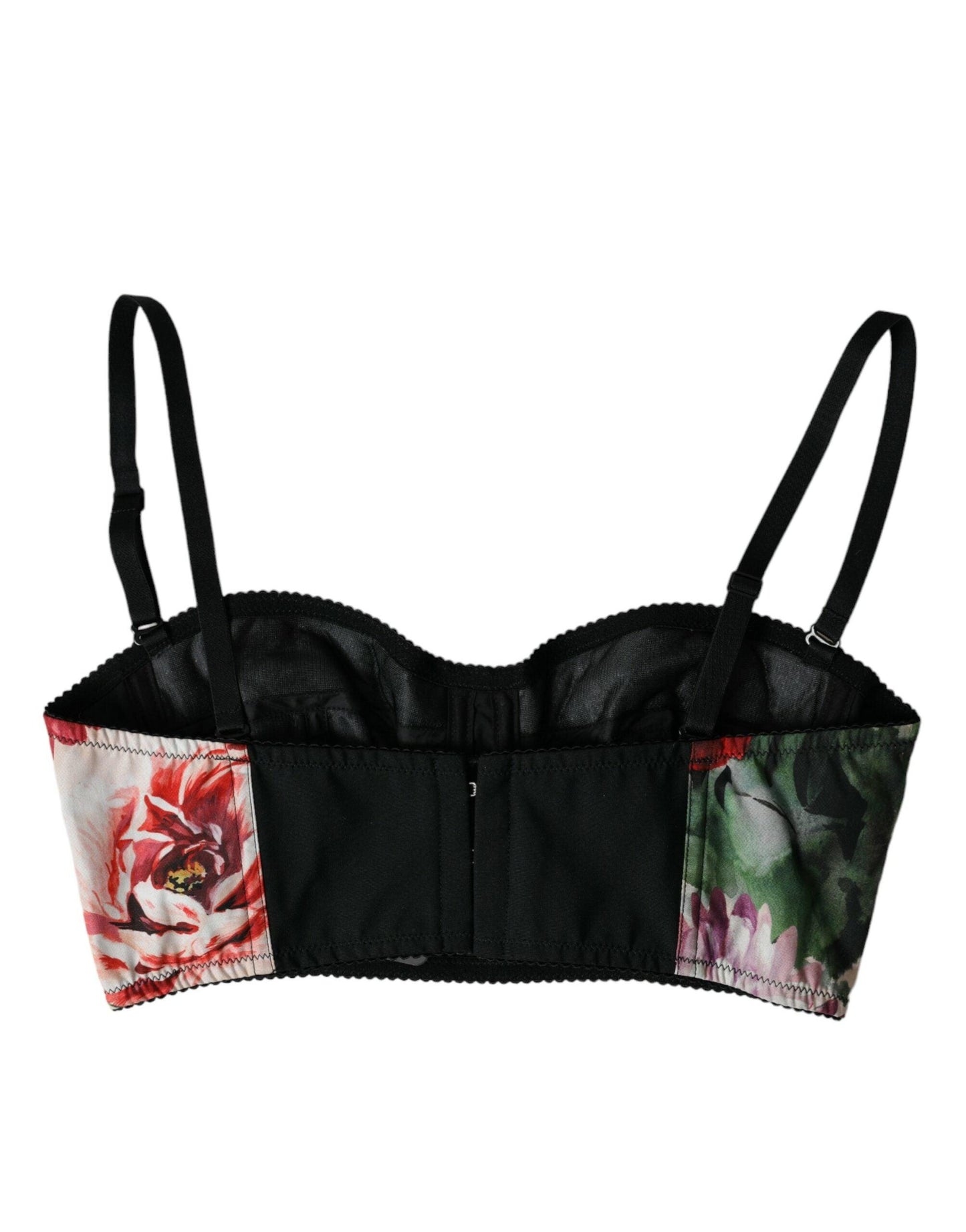 Dolce & Gabbana Multicolor Floral Bustier Crop Top - Arichezz.store