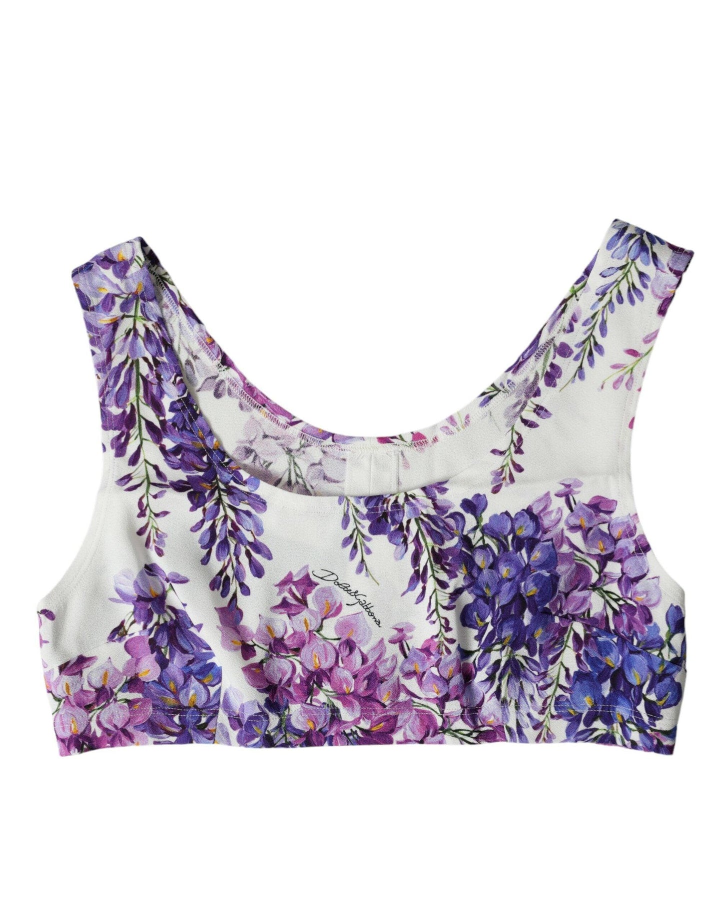 Dolce & Gabbana Elegant Floral Cropped Top - Arichezz.store