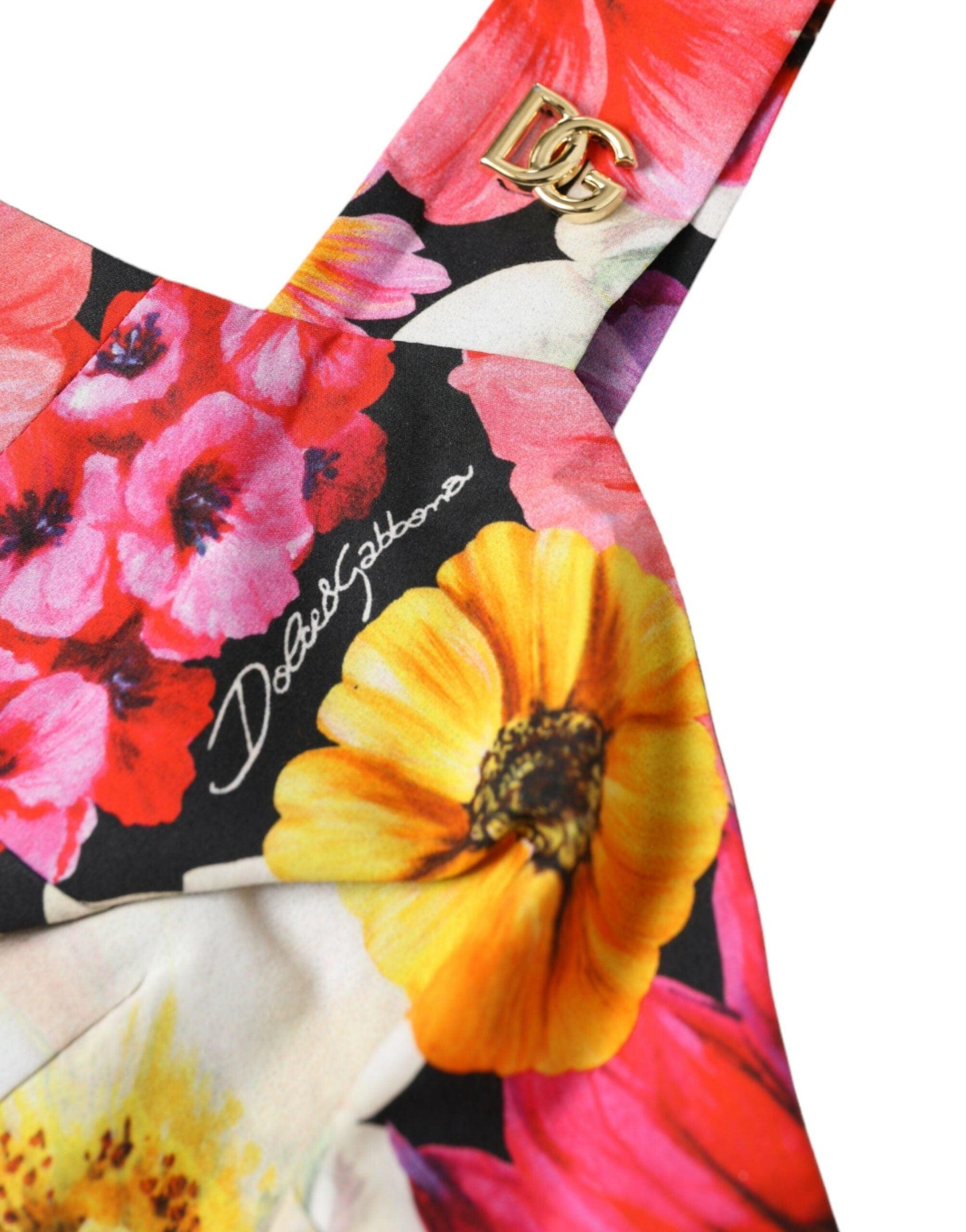 Dolce & Gabbana Exquisite Floral Bustier Crop Top - Arichezz.store