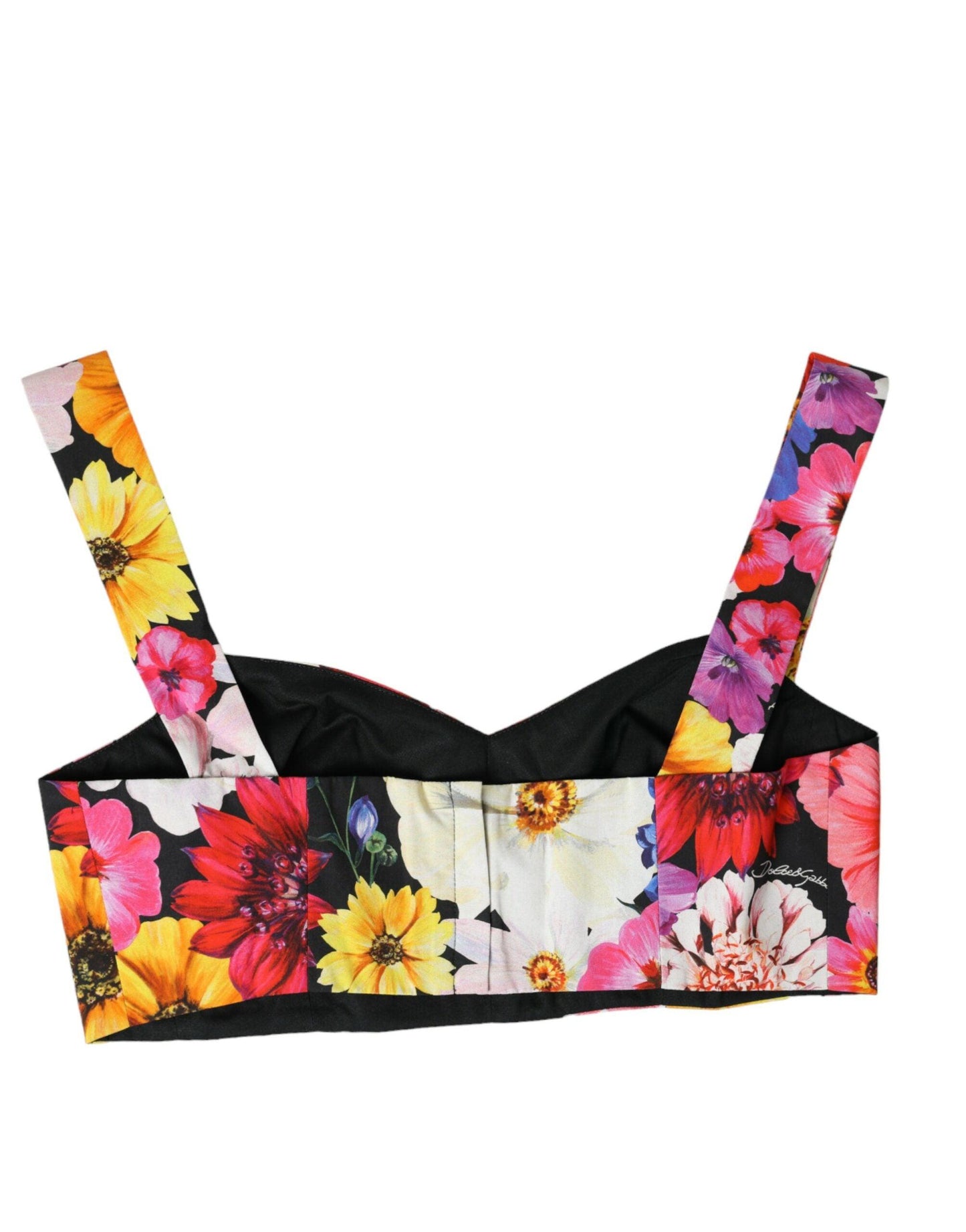 Dolce & Gabbana Exquisite Floral Bustier Crop Top - Arichezz.store