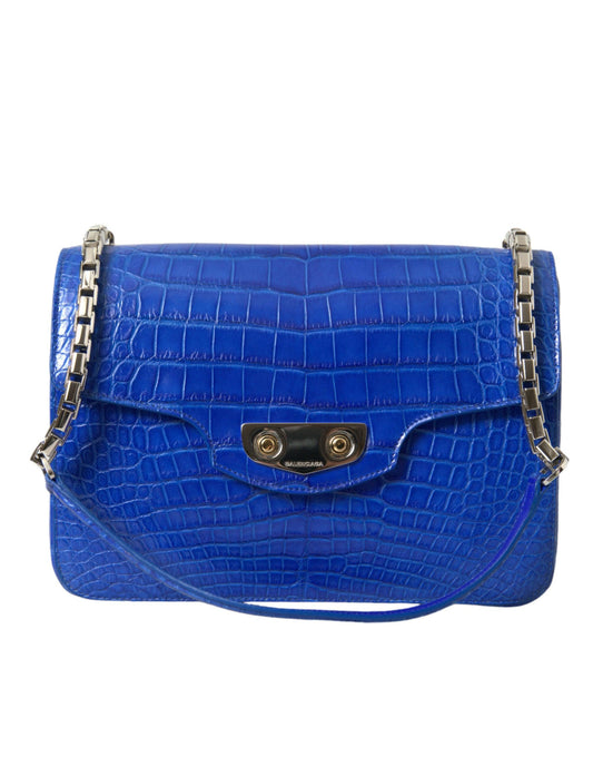 Balenciaga Chic Alligator Skin Chain Shoulder Bag - Arichezz.store