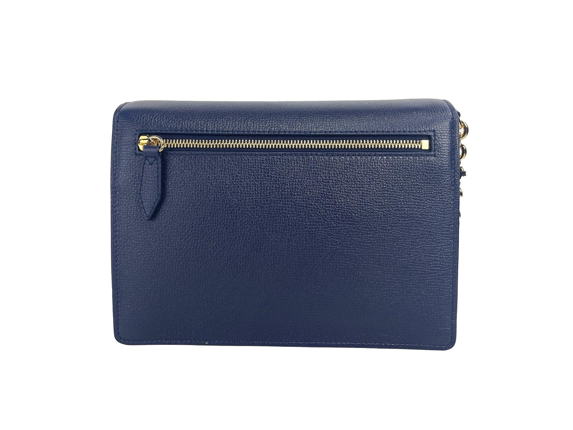 Burberry Macken Small Regency Blue House Check Leather Crossbody Bag - Arichezz.store