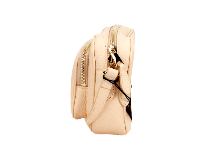 Burberry Small Branded Peach Pink Grainy Leather Camera Crossbody Bag - Arichezz.store