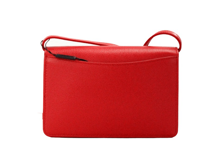 Burberry Hampshire Small Red Embossed Logo Smooth Leather Crossbody Bag - Arichezz.store