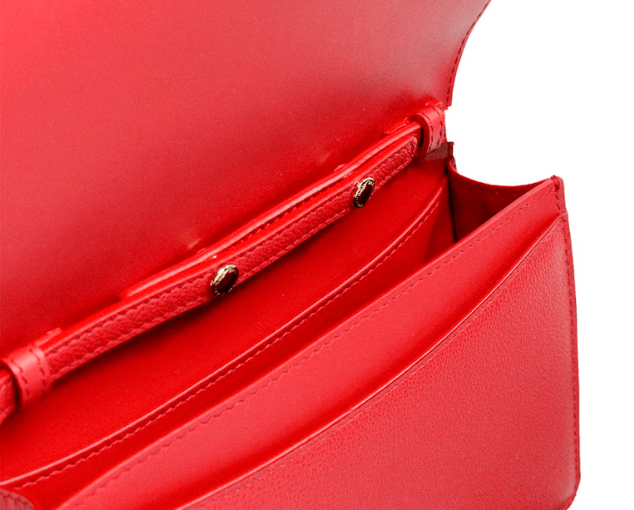 Burberry Hampshire Small Red Embossed Logo Smooth Leather Crossbody Bag - Arichezz.store