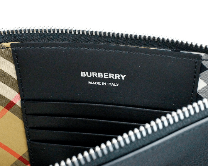 Burberry Peyton Monogram Black Leather Pouch Crossbody Bag Purse - Arichezz.store