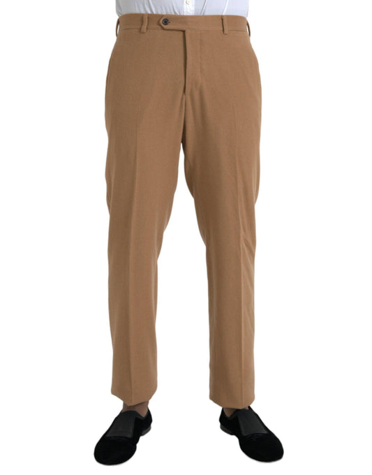 Prada Beige Cashmere Men Straight Fit Dress Pants - Arichezz.store