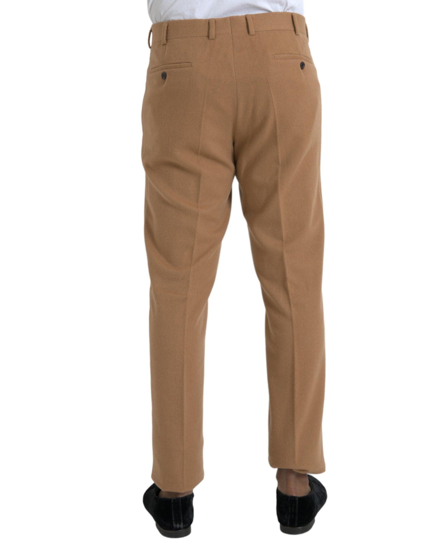 Prada Beige Cashmere Men Straight Fit Dress Pants - Arichezz.store