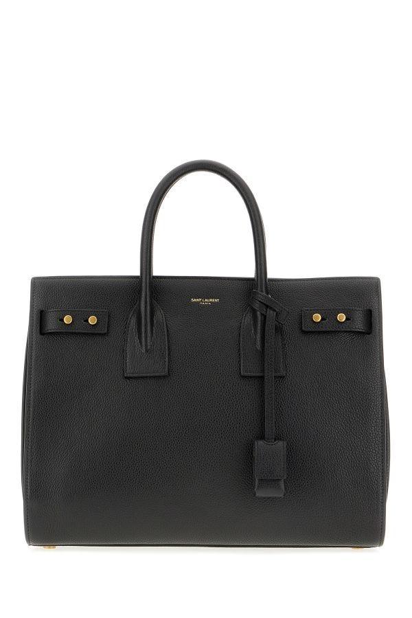 Saint Laurent Black Calf Leather Sac De Jour Handbag - Arichezz.store