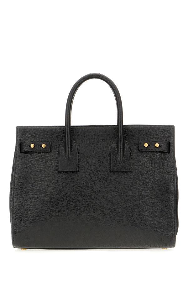 Saint Laurent Black Calf Leather Sac De Jour Handbag - Arichezz.store