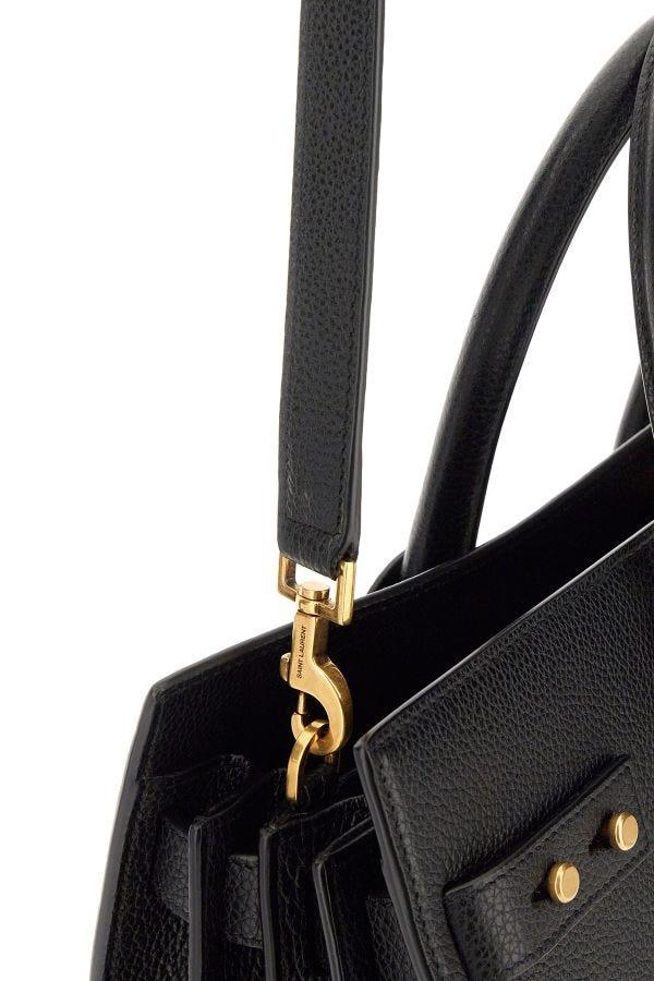 Saint Laurent Black Calf Leather Sac De Jour Handbag - Arichezz.store