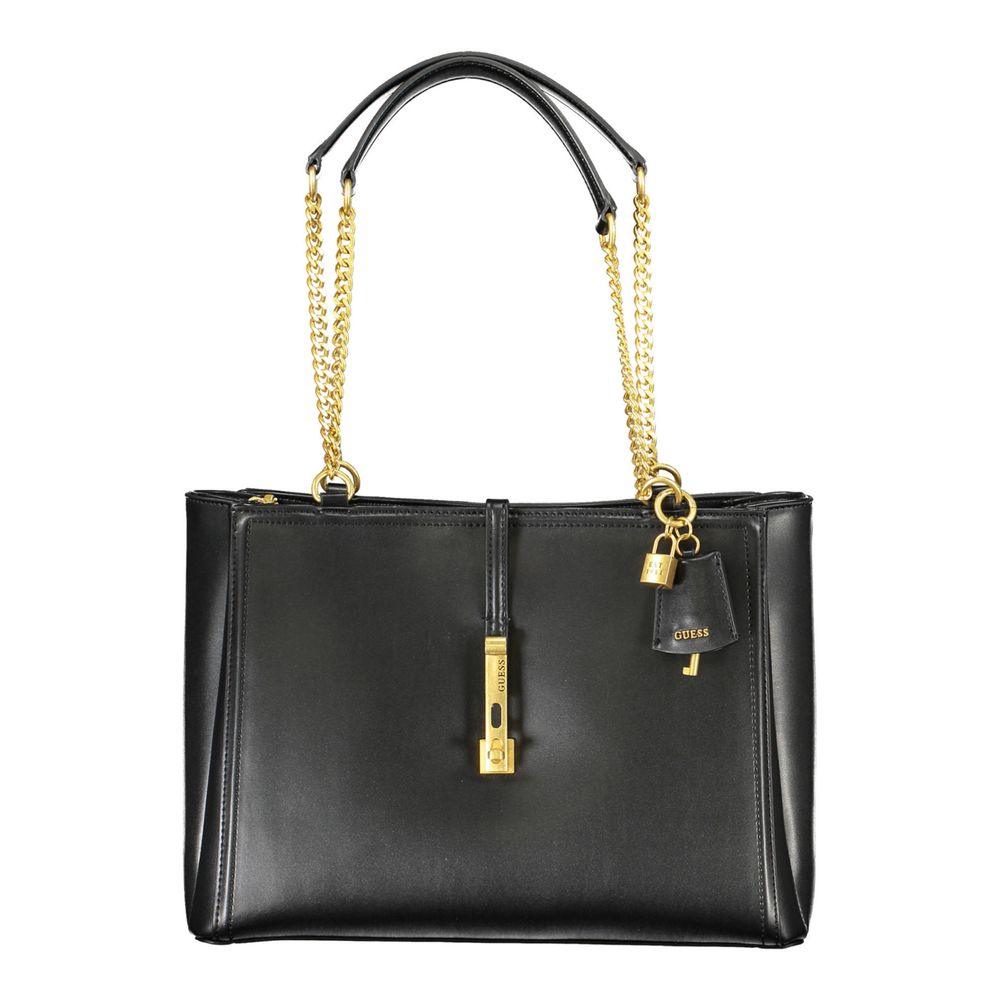 Guess Jeans Black Polyethylene Handbag - Arichezz.store