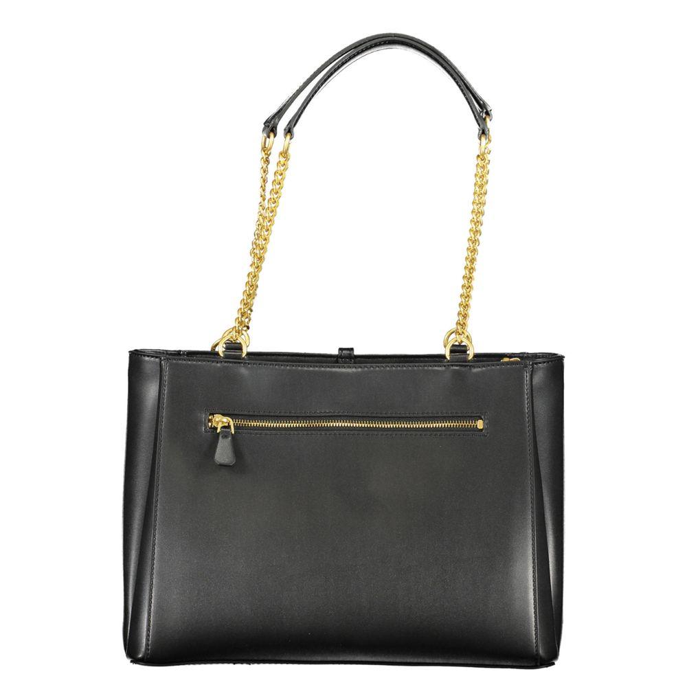 Guess Jeans Black Polyethylene Handbag - Arichezz.store