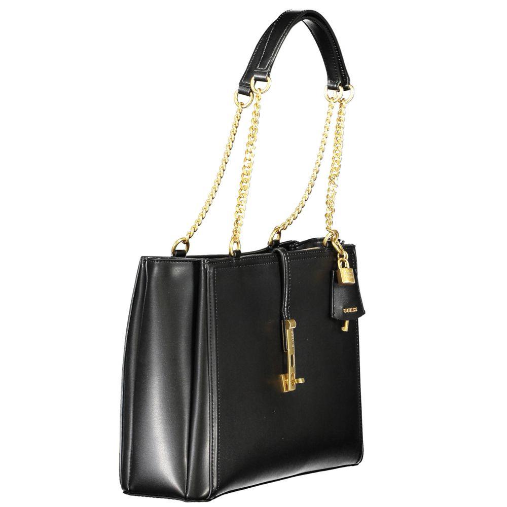 Guess Jeans Black Polyethylene Handbag - Arichezz.store