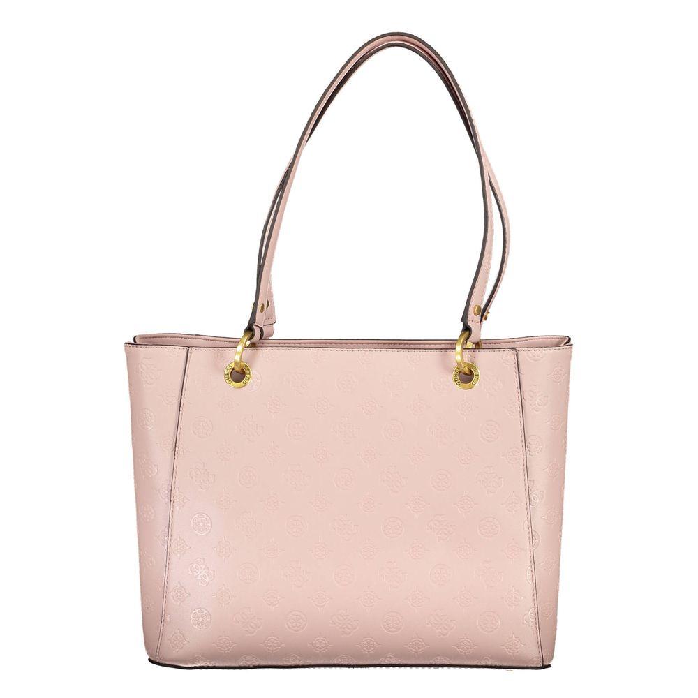 Guess Jeans Pink Polyethylene Handbag - Arichezz.store