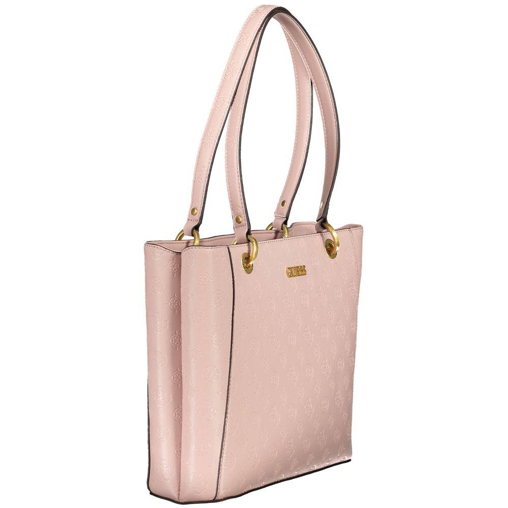 Guess Jeans Pink Polyethylene Handbag - Arichezz.store