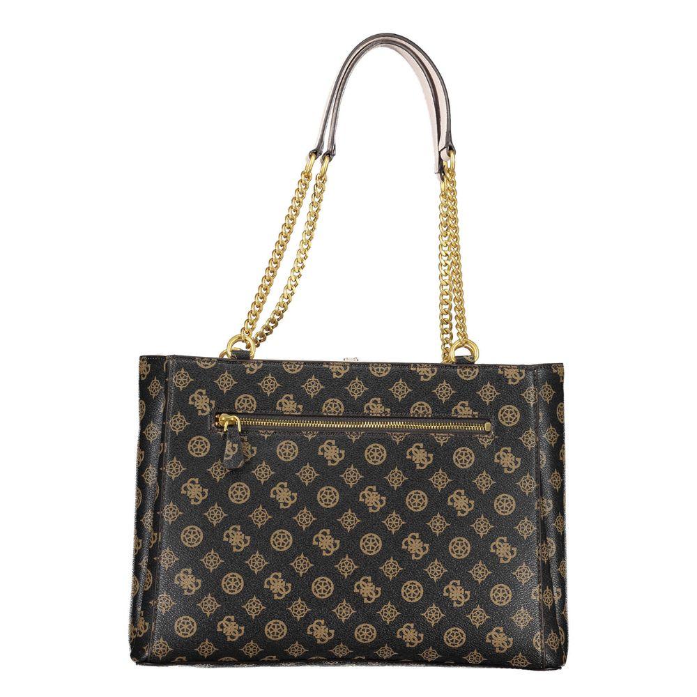 Guess Jeans Brown Polyethylene Handbag - Arichezz.store