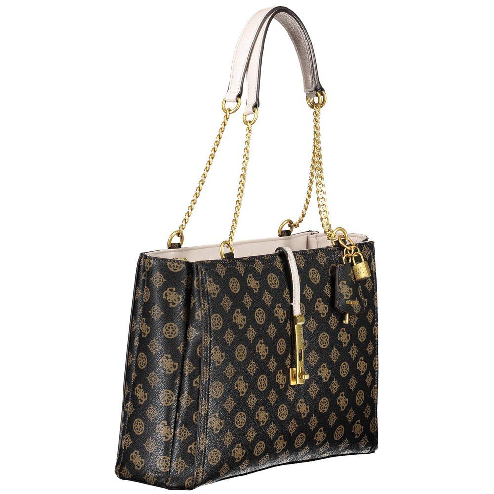 Guess Jeans Brown Polyethylene Handbag - Arichezz.store