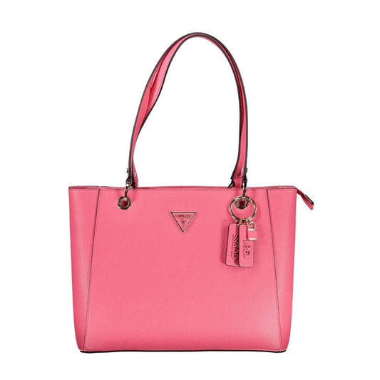 Guess Jeans Pink Polyethylene Handbag - Arichezz.store