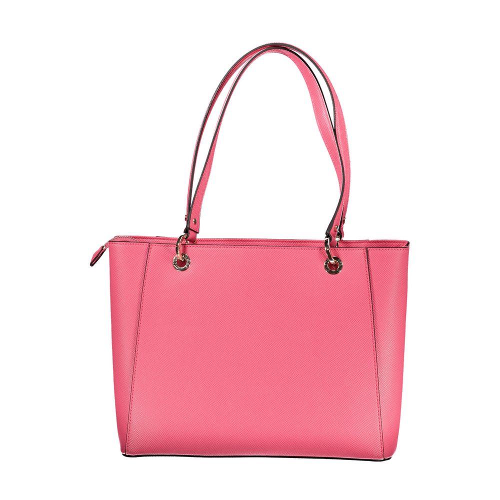 Guess Jeans Pink Polyethylene Handbag - Arichezz.store