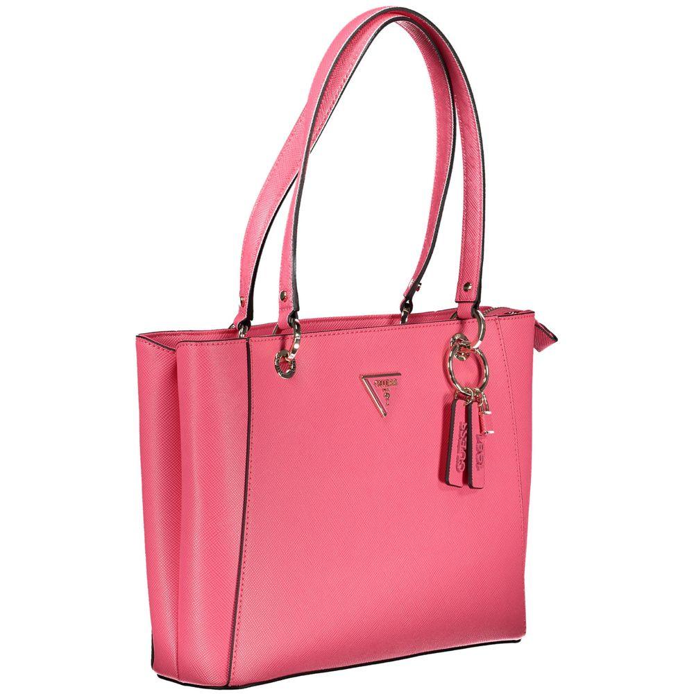 Guess Jeans Pink Polyethylene Handbag - Arichezz.store