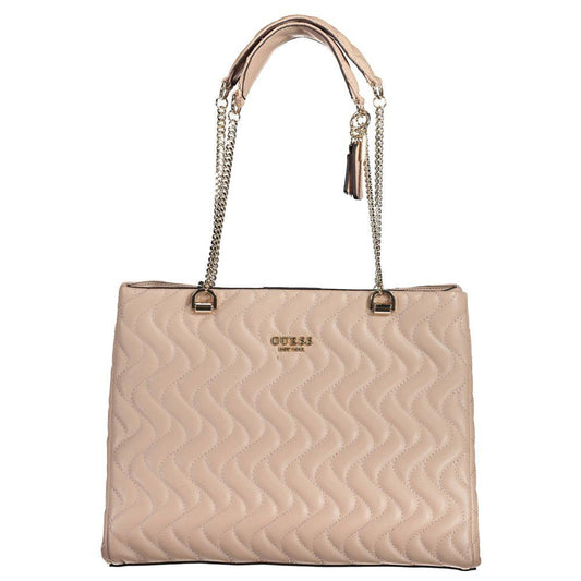 Guess Jeans Pink Polyethylene Handbag - Arichezz.store