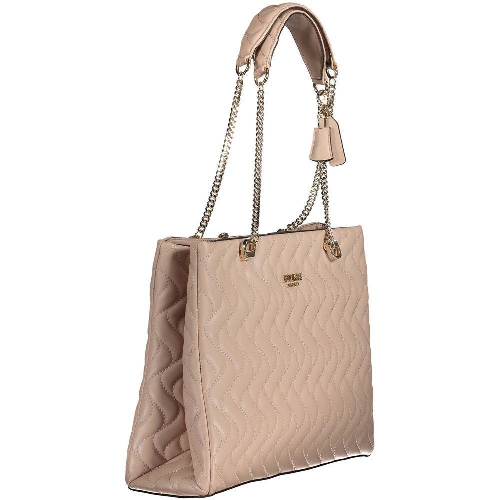 Guess Jeans Pink Polyethylene Handbag - Arichezz.store