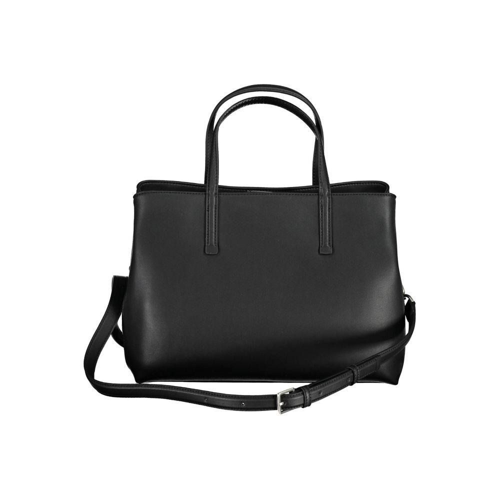 Calvin Klein Black Polyester Handbag - Arichezz.store