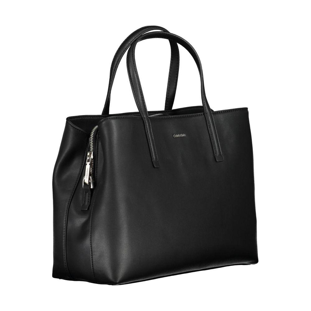 Calvin Klein Black Polyester Handbag - Arichezz.store