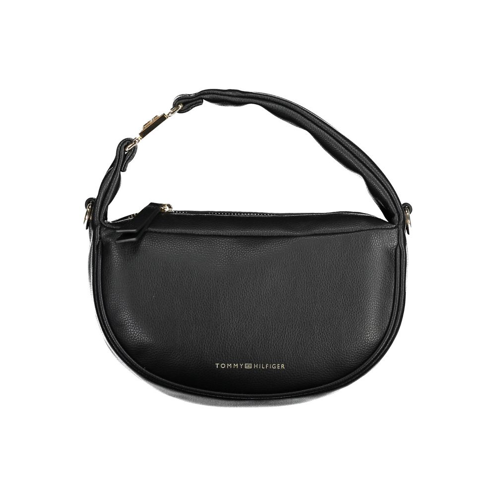 Tommy Hilfiger Black Polyester Handbag - Arichezz.store