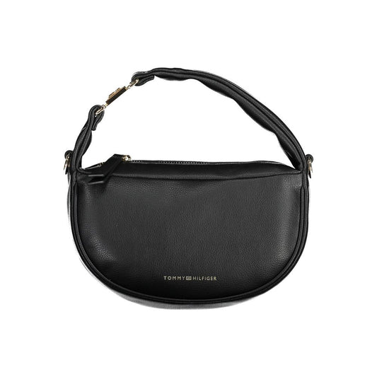 Tommy Hilfiger Black Polyester Handbag - Arichezz.store