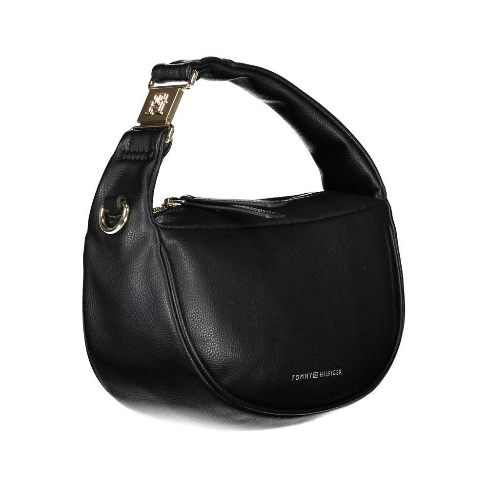 Tommy Hilfiger Black Polyester Handbag - Arichezz.store