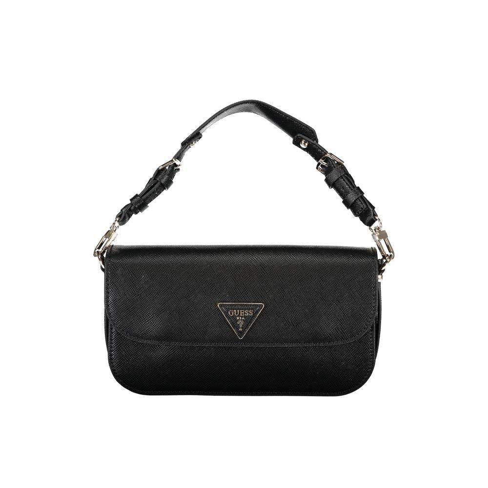 Guess Jeans Black Polyethylene Handbag - Arichezz.store