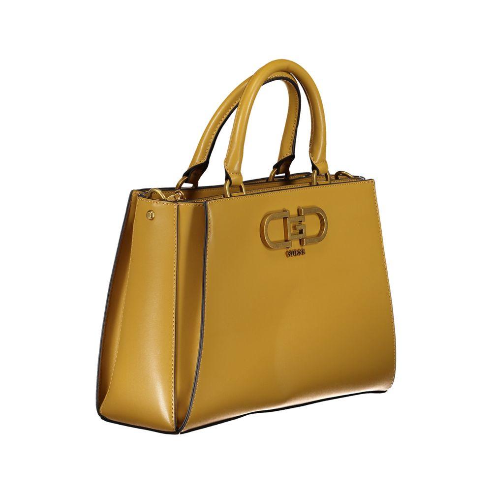 Guess Jeans Yellow Polyethylene Handbag - Arichezz.store