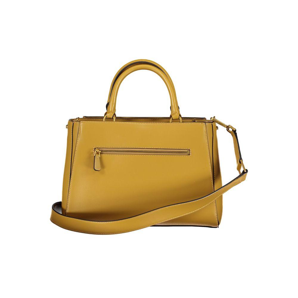 Guess Jeans Yellow Polyethylene Handbag - Arichezz.store