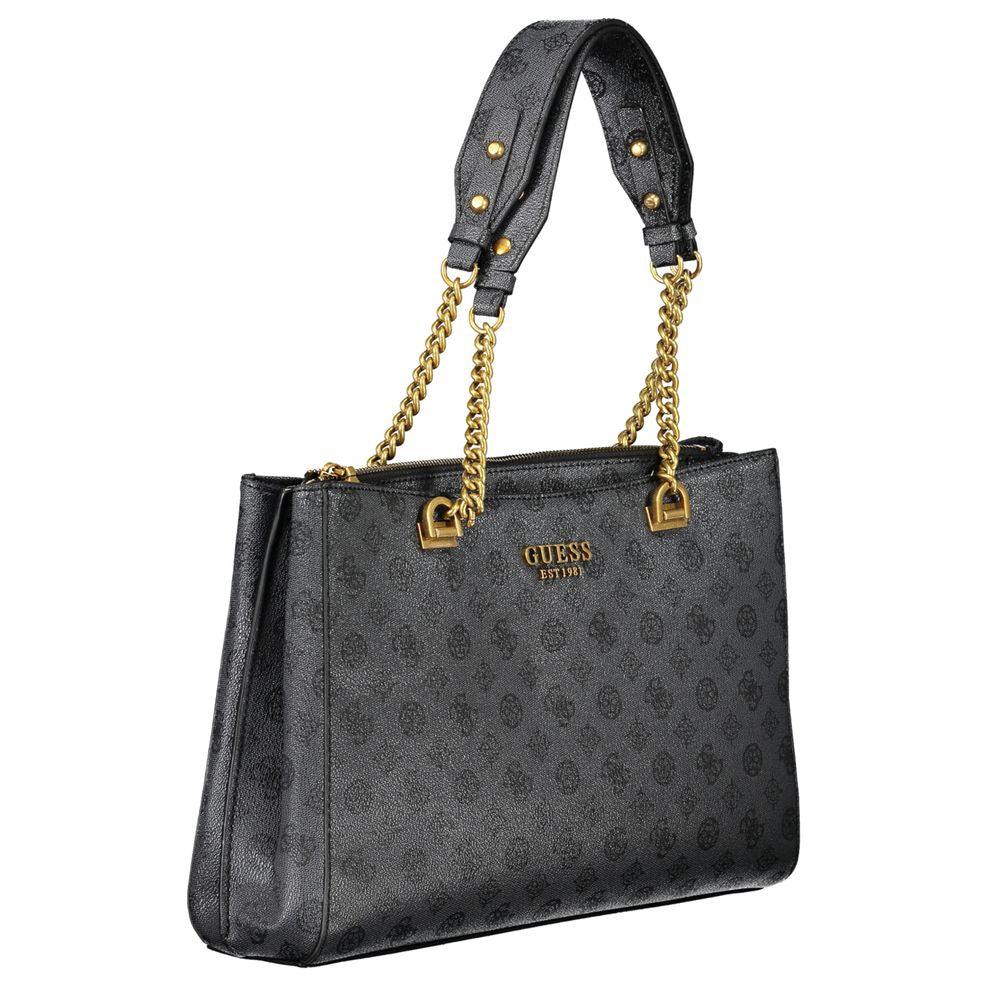 Guess Jeans Black Polyethylene Handbag - Arichezz.store