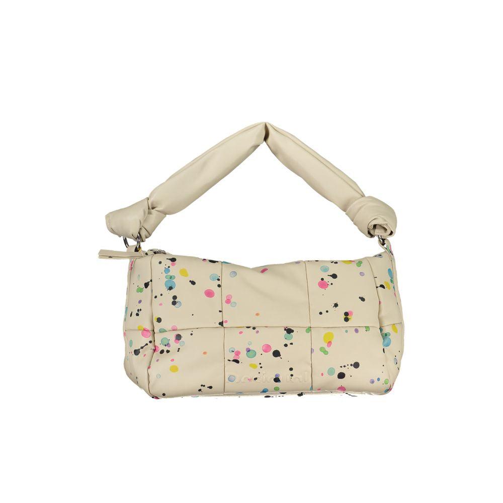 Desigual Beige Polyethylene Handbag - Arichezz.store