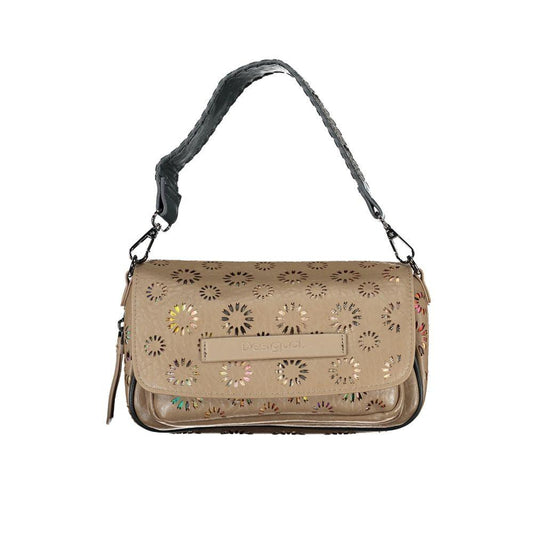 Desigual Beige Polyethylene Handbag - Arichezz.store