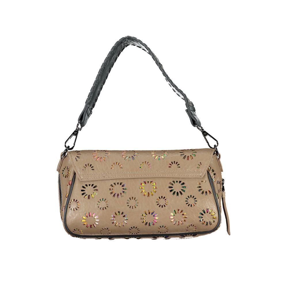 Desigual Beige Polyethylene Handbag - Arichezz.store